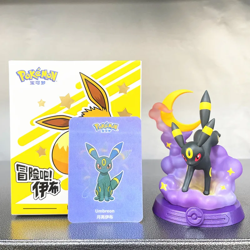 Funism-ポケモンモデルのアニメの置物の装飾品、eeveMonthespeon syveon glacon afleon Alumbreon Frearoon、9スタイル