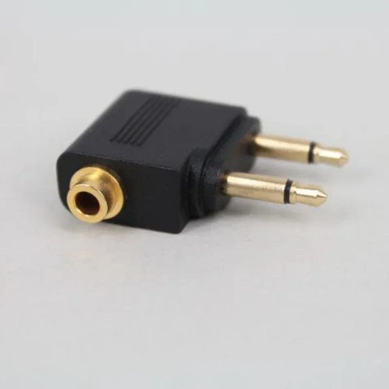 For Airline Airplane Travel Earphone 3.5mm Jack Audio Headphone Converter Adapter Headset Connector Plug Adaptor