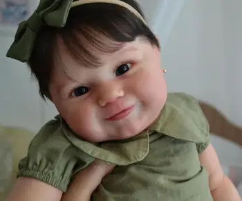 Muñeca Reborn de cuerpo completo de vinilo de 50 CM, juguete de piel de pintura 3D con velo, Maddie para niña, princesa, niño pequeño realista