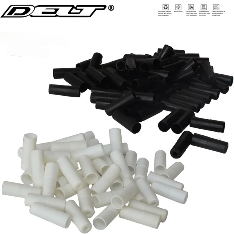 DELT 100PCS 5.0 MM Cyclling Bike Bicycle Brake Inner Cable,Housing End Cap Tips Crimps Ferrule Part