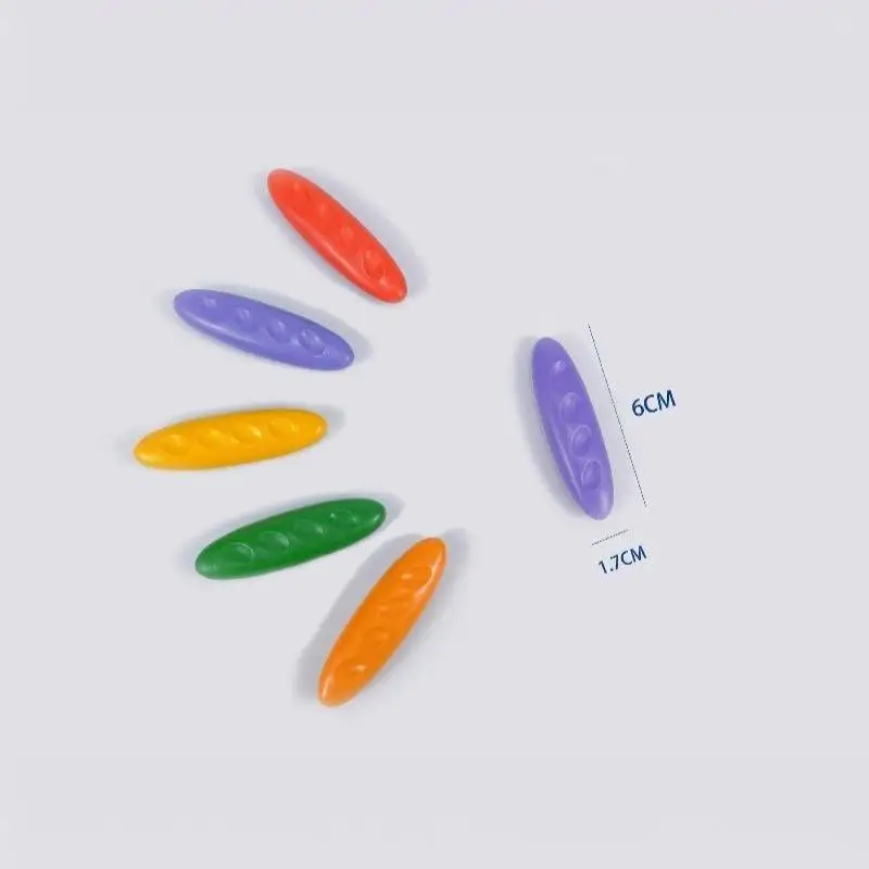 Peanut Shape Crayons Non-Dirty Hand Washable Non-Toxic 12 Colors Set for Kids Toddlers Home Drawing Graffiti