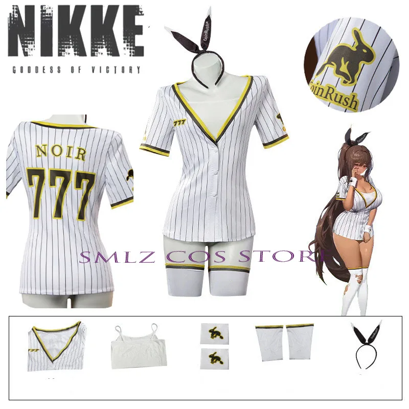

Noyale Cosplay Anime Game NIKKE Cosplay Costume Noyale Sexy Baseball Uniform Suit Halloween Party Outfit for Women