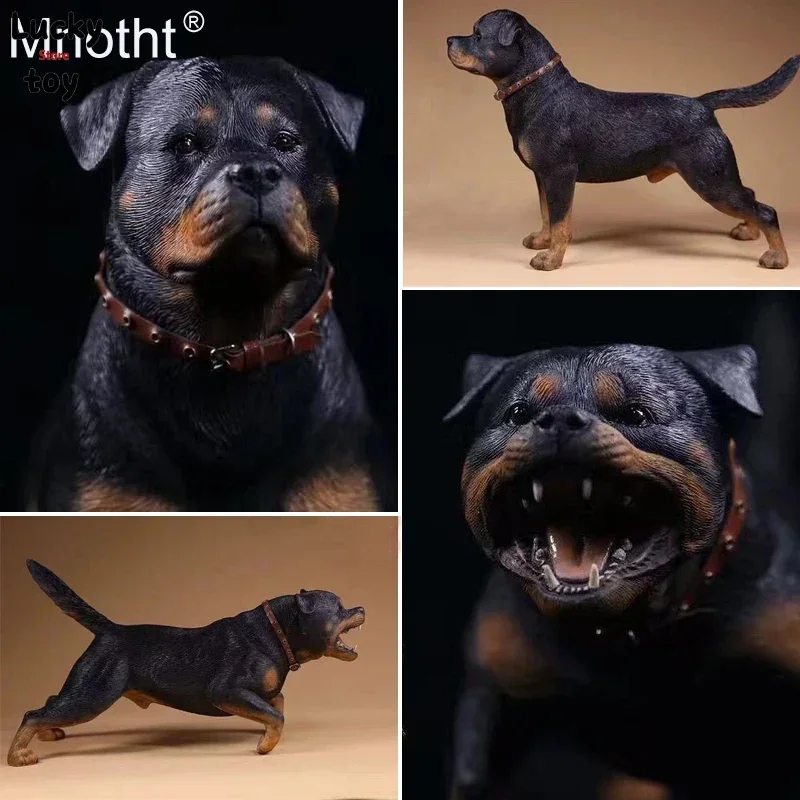 

Mnotht 1/6 Scale German Rottweiler Model Resin Simulation Animal Dog Sculpture Model For 12in Action Figure Toys Collections