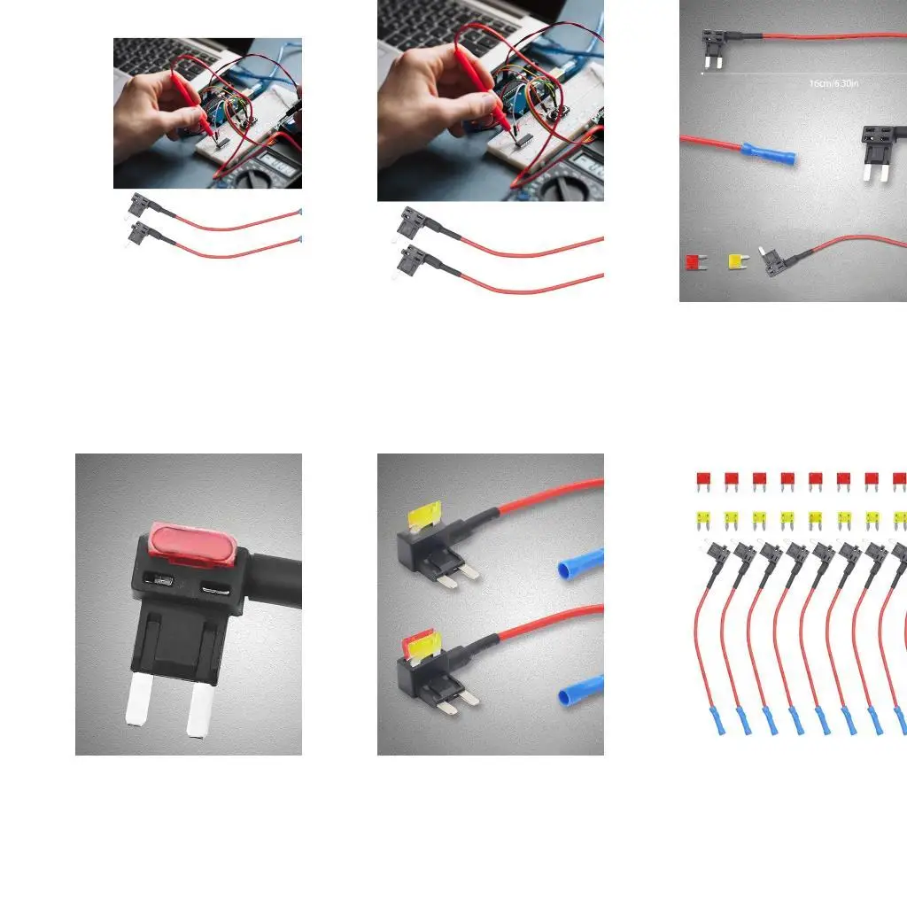 

652F 10Pcs Standard Auto Stand Replacement Tap Adapters jumpers Car Holder with Standard Low Profile