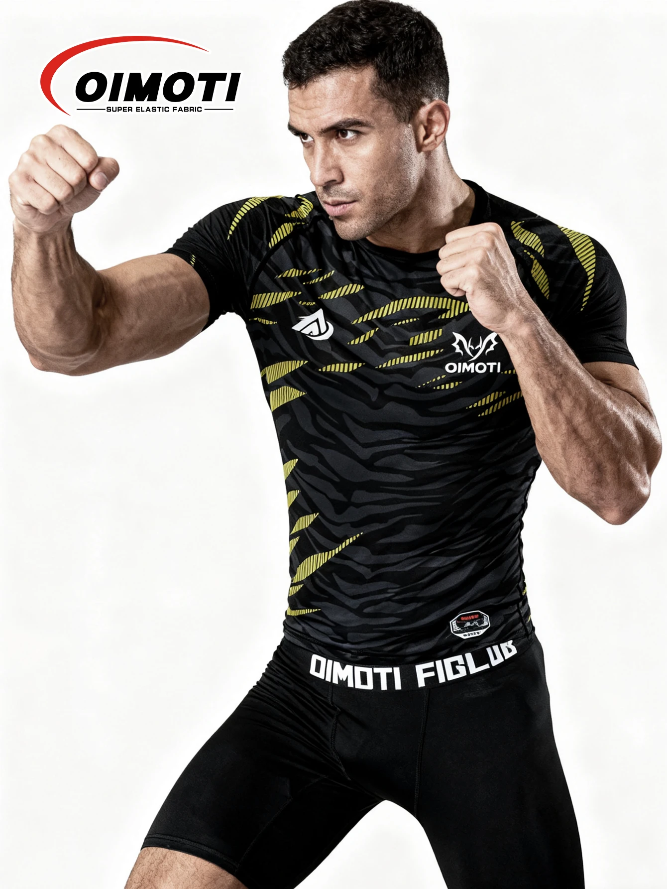 

Мужская быстросохнущая компрессионная футболка для бега, спортивная футболка для фитнеса с коротким рукавом, спортивный трикотаж, эластичная плотная одежда для фитнеса