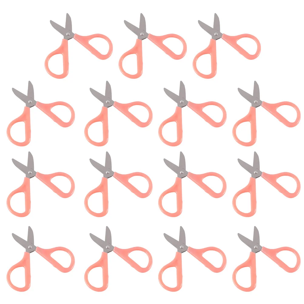 Ciseaux de sécurité pour enfants, petits ciseaux artisanaux de haute précision, coupe de détails, portables, multifonctions, accessoires scolaires de bricolage, fil, 15 pièces