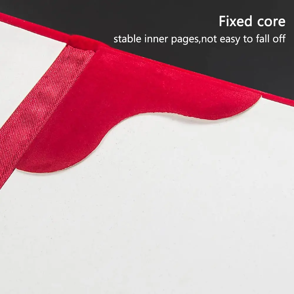 

1Pcs New Surface A3 A4 Paper Hardcover PU Leather Thicken Certificate Cover Gold Red File Page Folder Poetry Reading