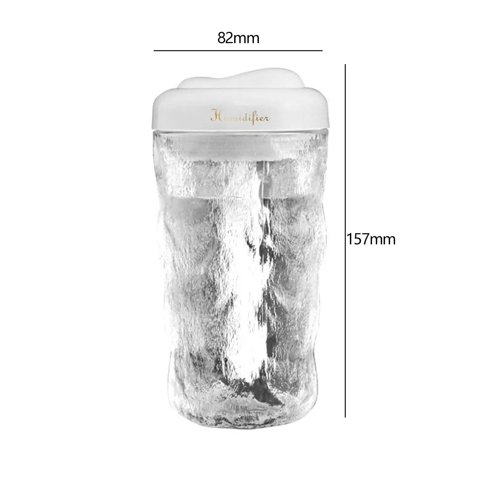 Mini Humidifier 380ml Quiet Night Light Auto Shut Off for Indoor Desk Travel