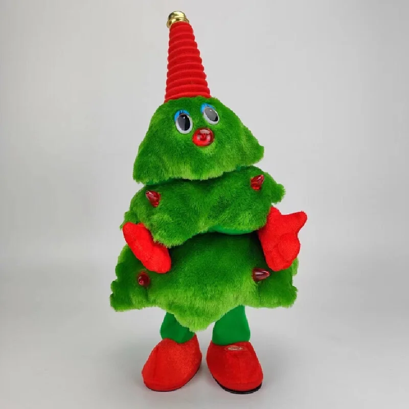 Plush Toys Children'S Christmas And New Year Gifts Christmas Gifts Luminescence Sing Dance Christmas Tree Doll