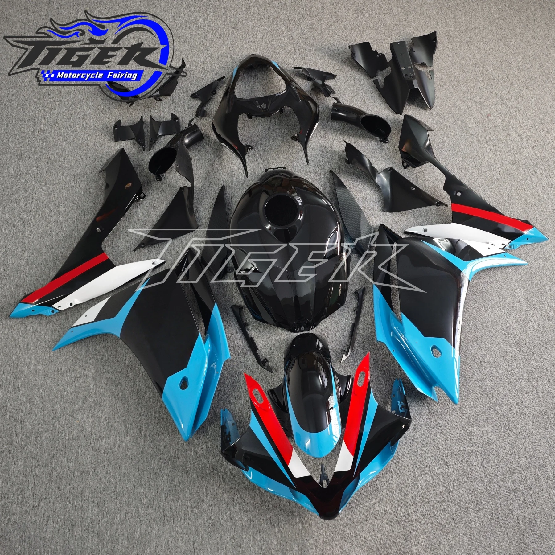 Motorcycle Fender Frame Cover Fuel Tank Guard Side Panel Fairing Kit Carbon Fiber Paint For YAMAHA R1 R1M 2007 2008