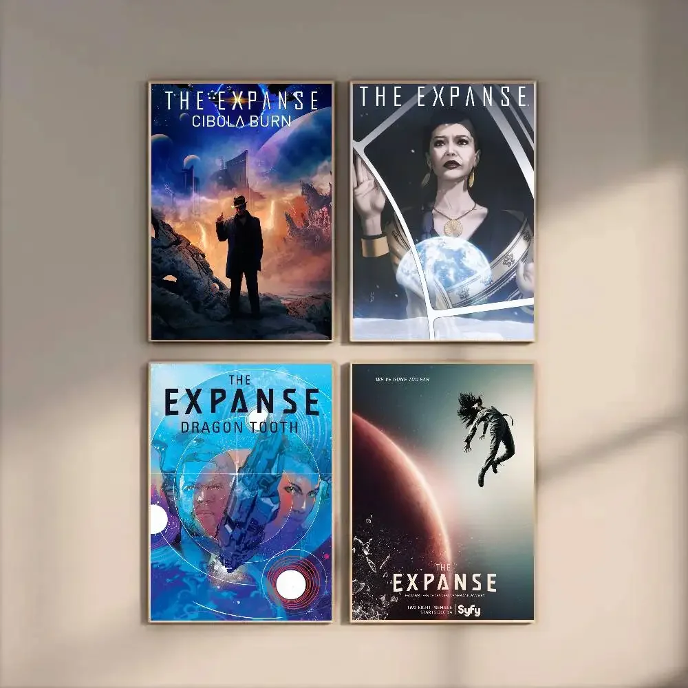 The E-Expanse Science Fiction TV Series Poster Art Sticky Wall Waterproof Home Living Room Bedroom Bar Aesthetic Decoration