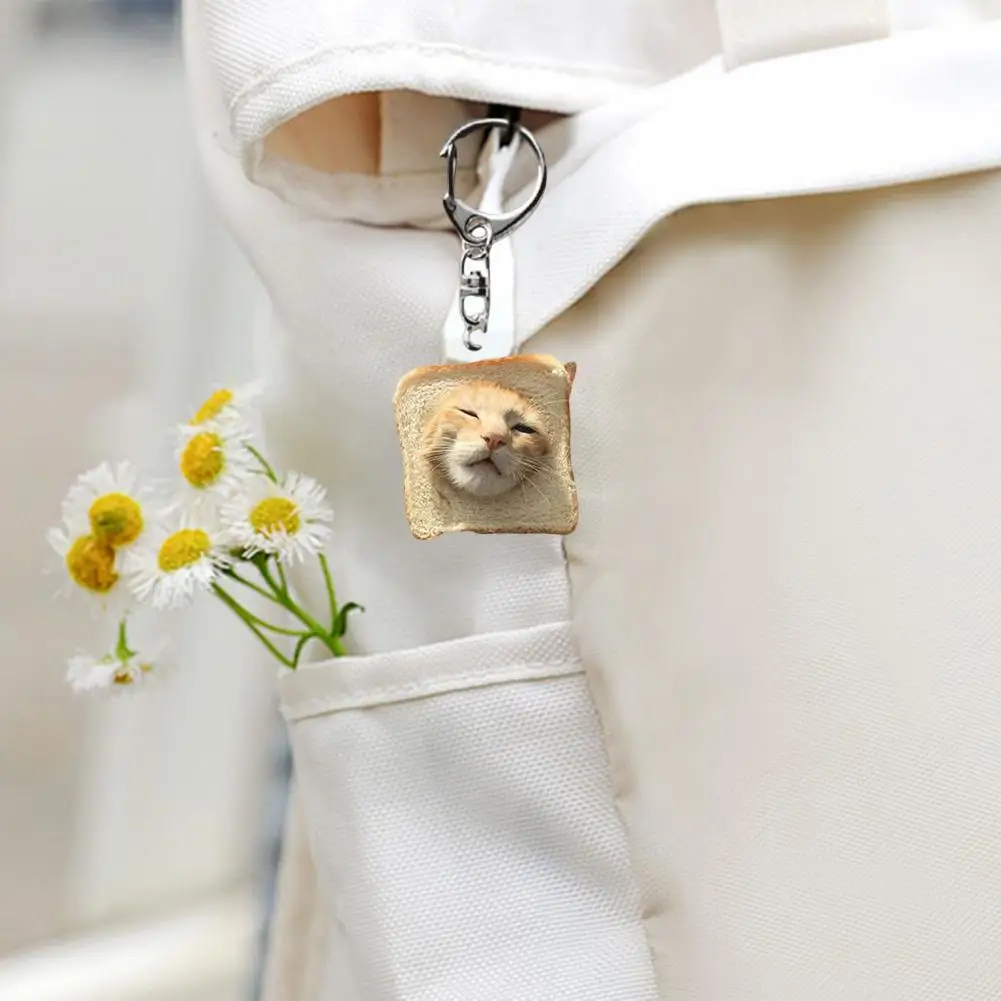 سلسلة مفاتيح طبقة حماية السطح من الأكريليك الشفاف على شكل قطة مع مشبك جراد البحر ملحقات حقيبة السيارة هدية حفلة عيد الميلاد