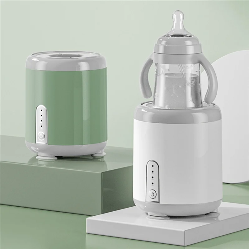 53-75Mm Electric Baby Milk Shaker 1200MAh Full-Automatic Three-Gear Adjustable Rechargeable Milk Bottle Milk Mixer Green