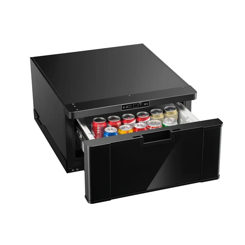 

Портативный холодильник с выдвижным ящиком 30 л, 12 В, 24 В, автомобильный холодильник с морозильной камерой, компрессор, 12 В, холодильник для автофургона