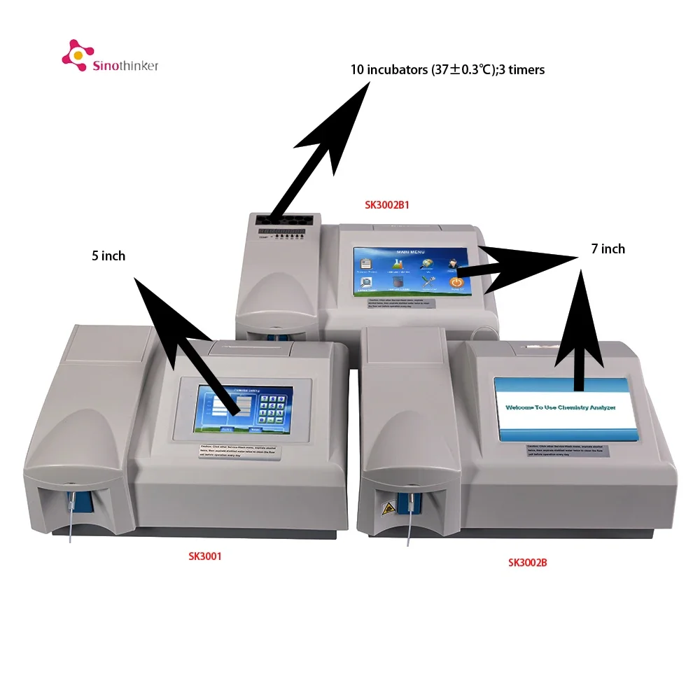 Medical Analysis Instrument Semi-automatic chemistry Analyzer SK3002B Reagent Opening System