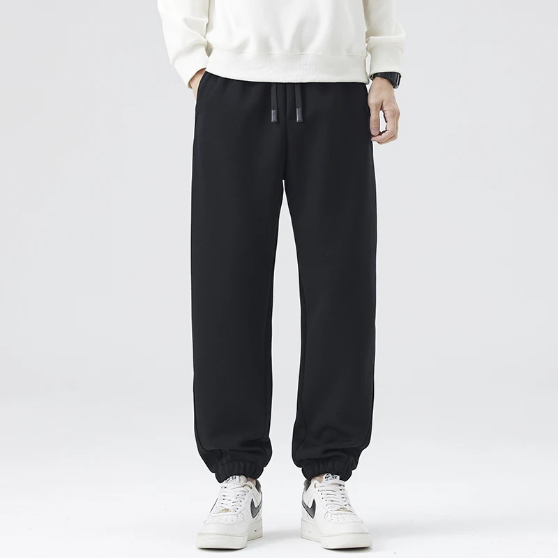 

Men's Casual Pants Spring Autumn New Sle Heavyweight Sport Loose Fit Casual Trousers Trendy Thin Cotton Polyester Blend