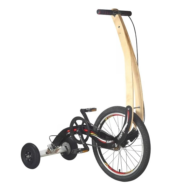 Standing Stationary Bike Without Seat Half Bicycle Standing Riding Pedal Bike Creative Tricycle