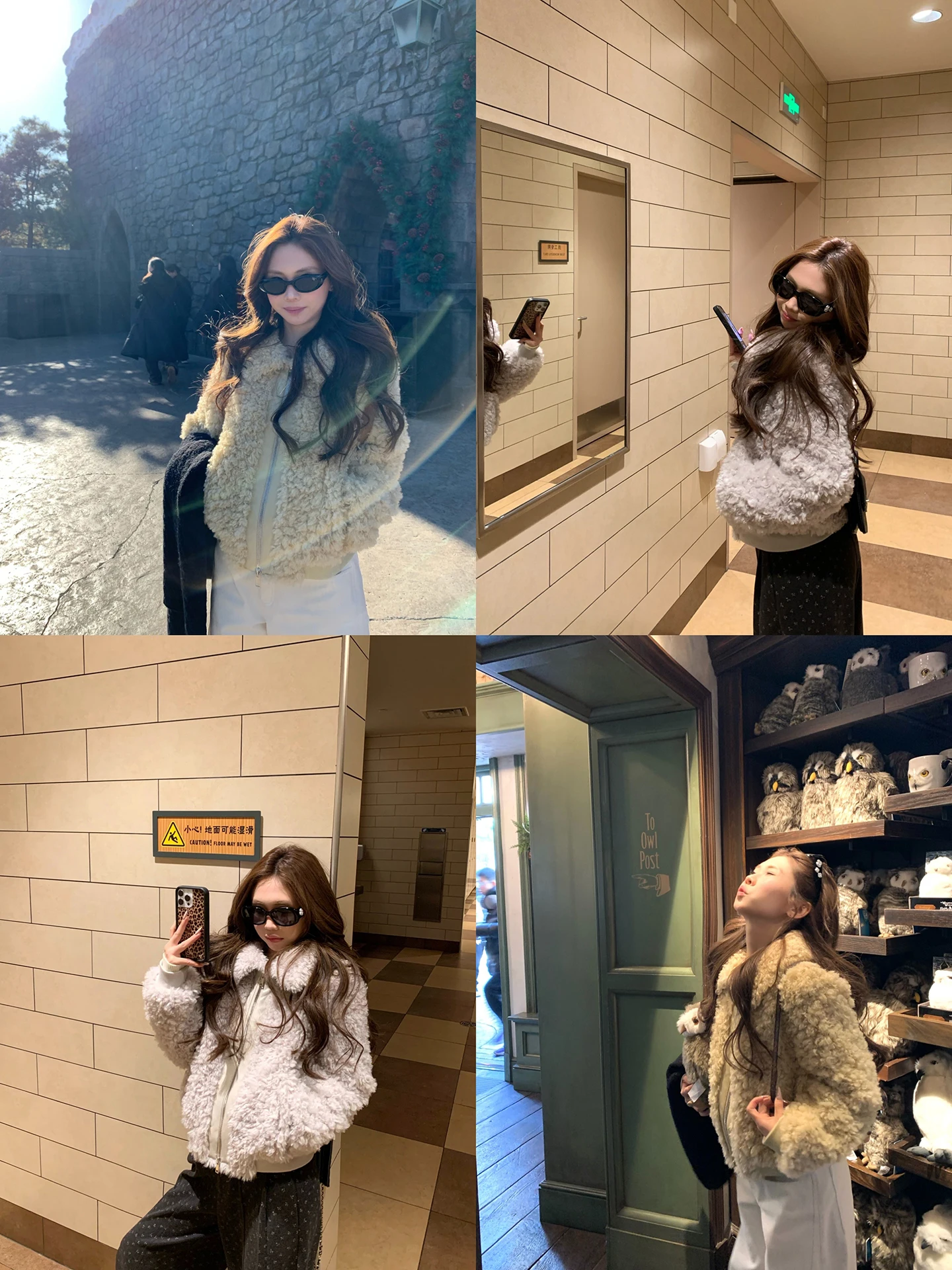 

Soft ort Zipper Collar Fur Jaet Women's Winter Faion Outerwear Warm Cozy Zzptte Yellow Little Treasure