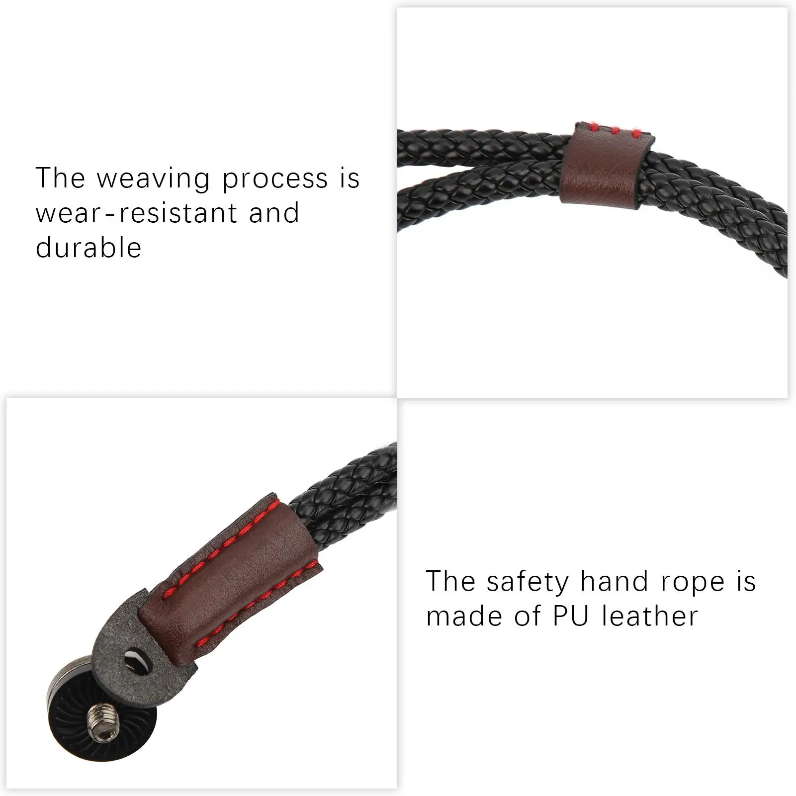 SUNNYLIFE PU Leather Camera Wrist Strap Lanyard Hand Strap for one X2 -  Accessory for Photography