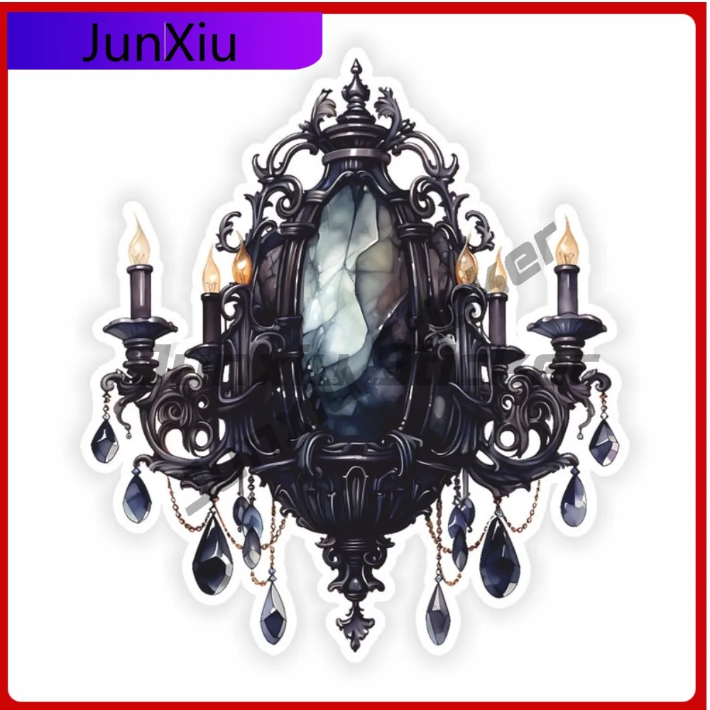 

Gothic Chandelier Decals Waterproof Vinyl Sticker Funny Car Decoration Accessory Can Bottle Waterproof Decals For Auto Suv Windo