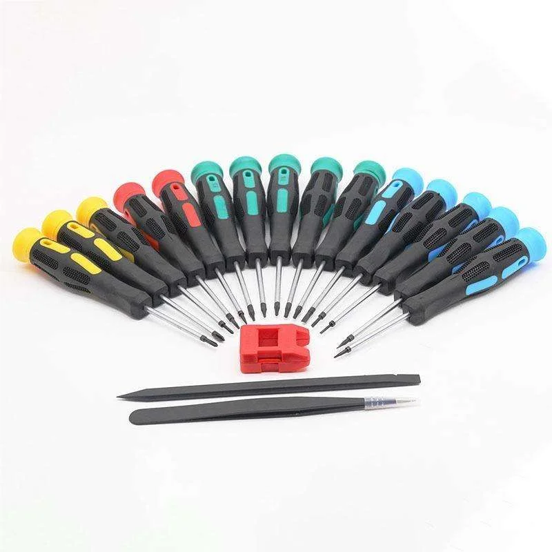 18-in-1 Precision Screwdriver Set, Multi-Type Screwdriver Kit with Portable Roll Pouch, Repair Tool for Electronics & Home Use
