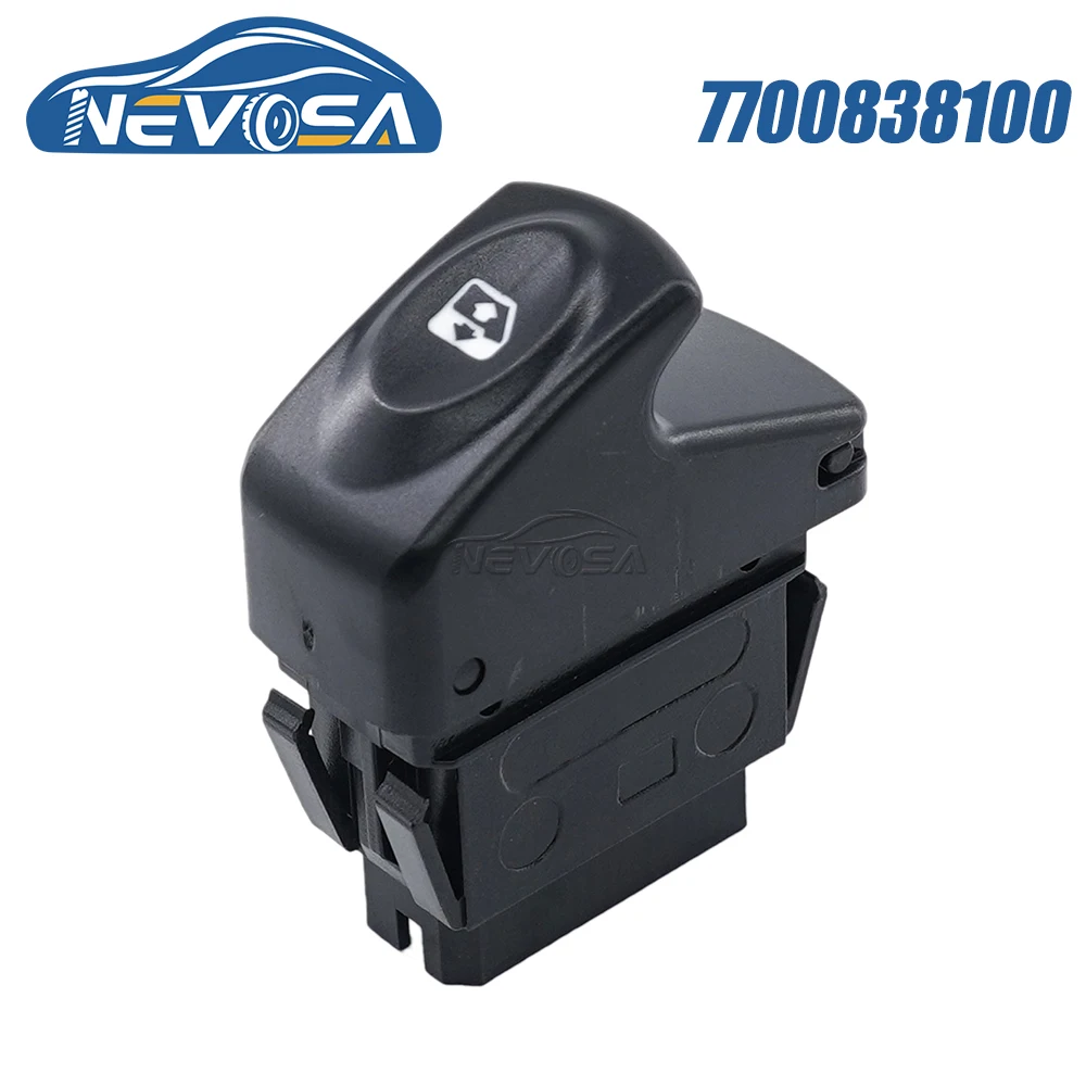 

NEVOSA 7700838100 For Renault Clio Kango Megane Scenic Electric Window Control Lifter Switch Single Button 7700307605 7700838099