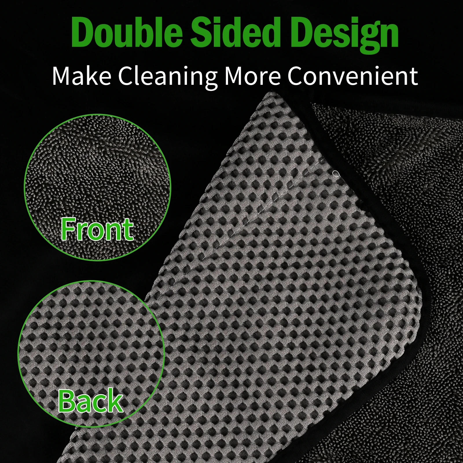 二重構造のマイクロファイバー製カーキャンピングタオル。高い吸 - Microfiber Towel Detailing のレビューと価格