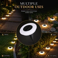 1/2Pack Solar Ground Lights,14LED Waterproof Outdoor Landscape Light, LED Lawn Lamp, for Garden Pathway Yard Deck Camping Decor 5
