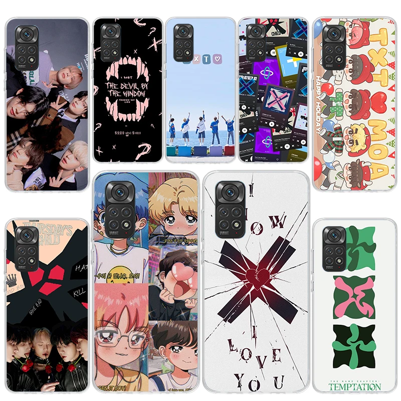 Мягкий силиконовый чехол для Xiaomi Redmi Note 12 12S 11 11S 10 10S 11E Pro Plus 11T 9 9S 8 8T 7 9T