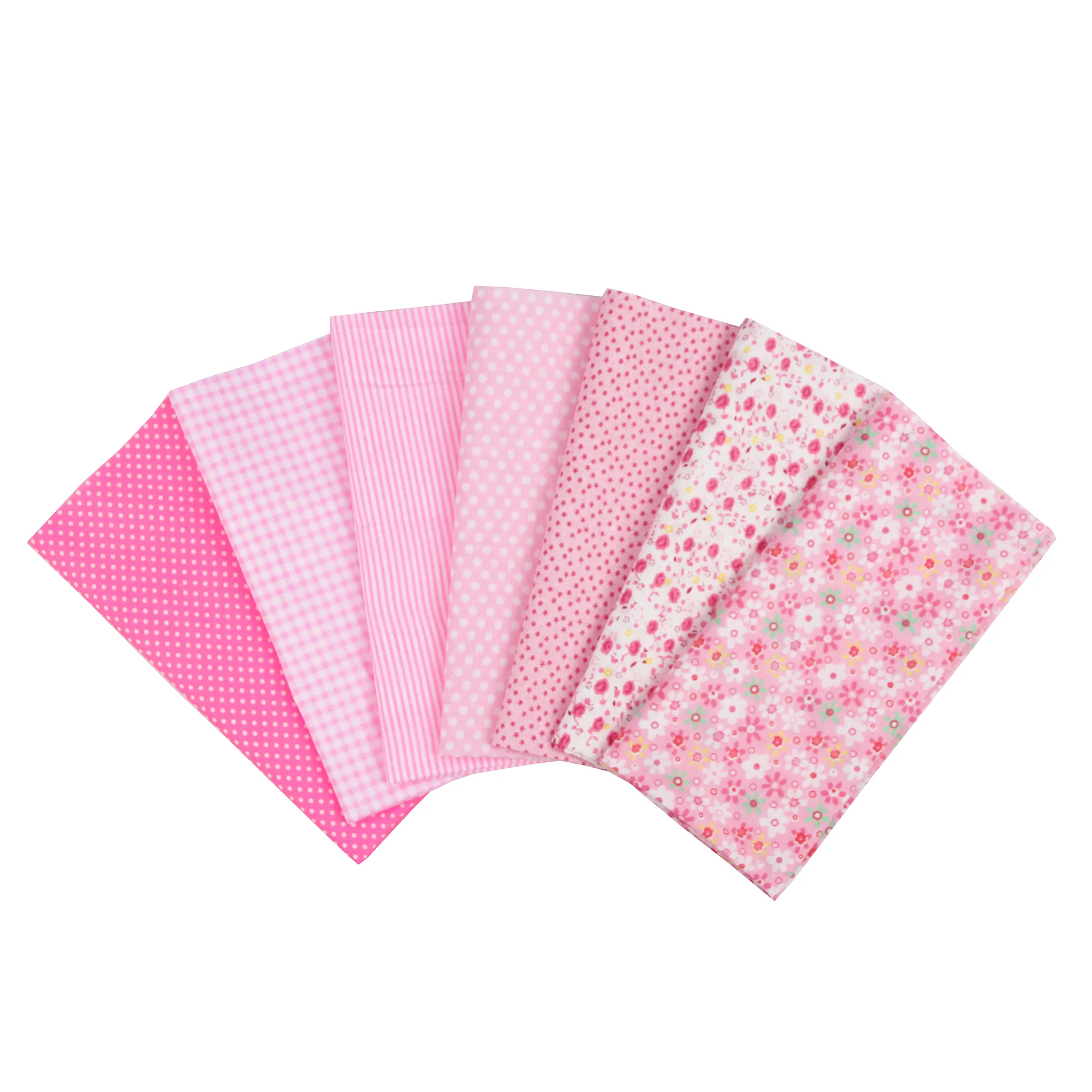 7PCS 25 X 25cm/50 X 50cm Squares Cotton Craft Fabric Cloths for DIY Bundle Patchwork Quilting Sewing Scrapbooking Art Craft