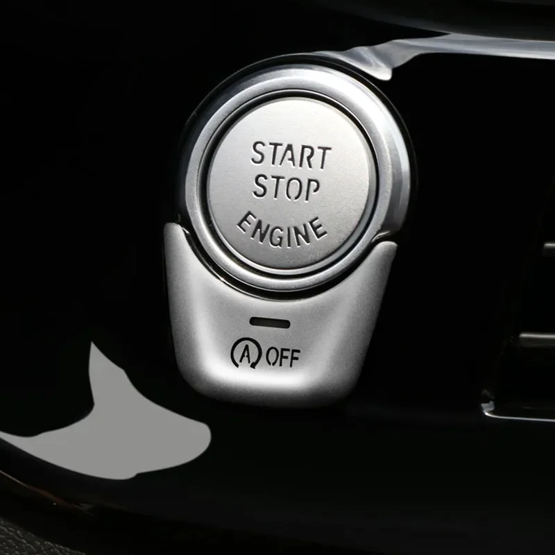 Multimedia Buttons Covers Engine Start Stop Trim Decals For BMW G38 G30 G08 G01 5 Series X3 Chrome ABS Car Styling Organizers