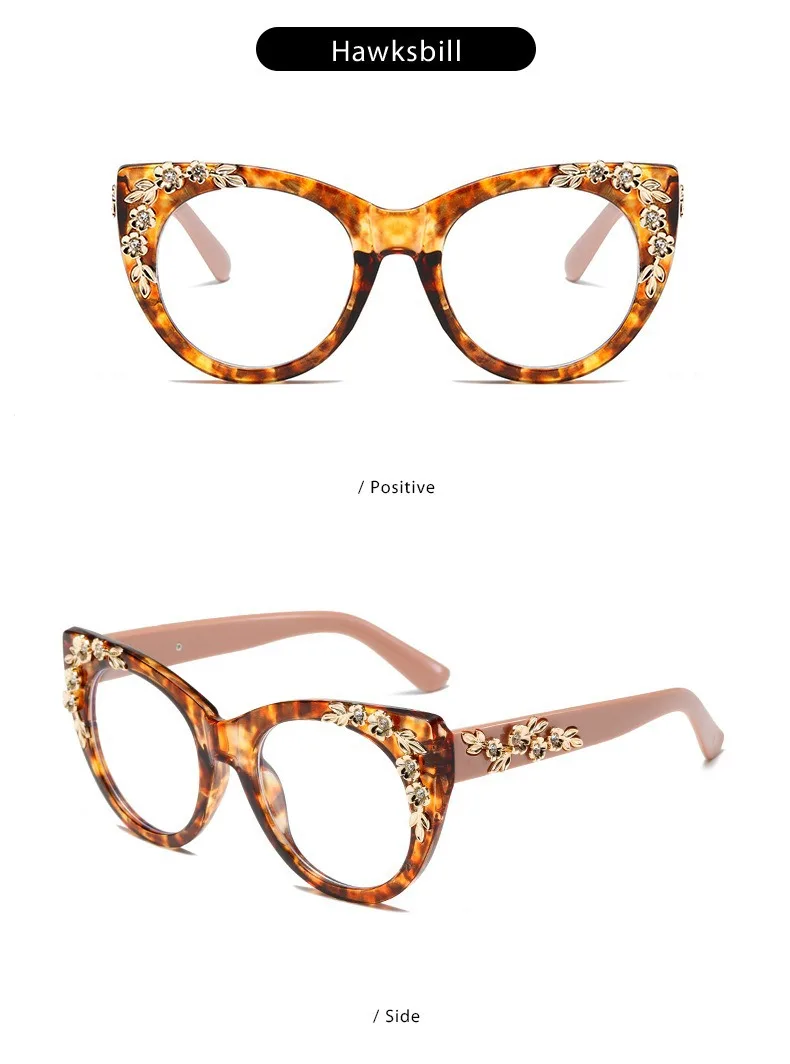 2026 Neue Damen-Lesebrille Hochwertige Lesebrille Katzenaugen-Design Modisch Vielseitig Trendige Lesebrille mit Blaulichtfilter – Detail 10