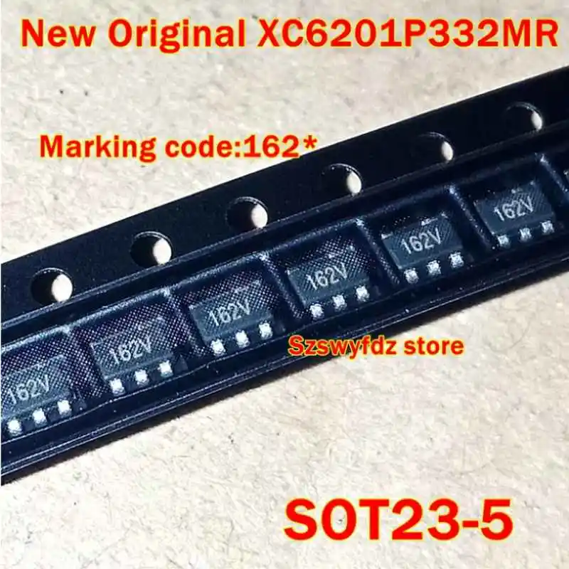 

1Pcs to 1000Pcs New Original Xc6201P332Mr Xc6201P332Mr-G Positive Voltage Regulators Sot23-5 Marking Code:162*