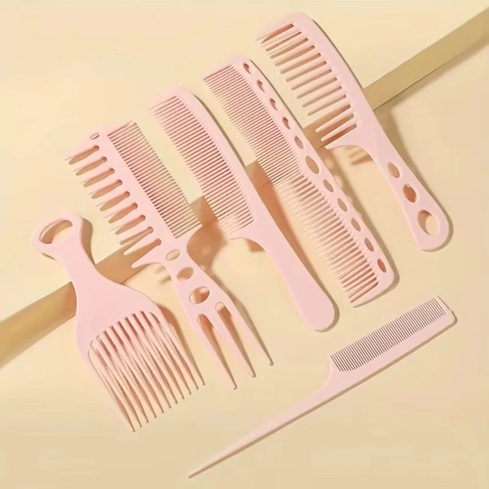 

6pcs Portable Styling Hairdressing Comb Curling Comb Lightweight Beauty Salon Hair Comb Hair Care Tool Brush Combs Hairbrush