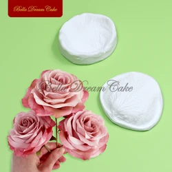 2pcs/set 3D Rose Petal Design Silicone Veiner Mold Handmade Fondant Flower Clay Mould DIY Wedding Cake Decorating Tools Bakeware