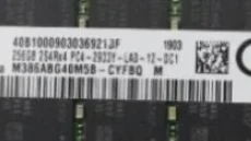 

For 256G 2S4RX4 PC4-2933Y LRDIMM M386ABG40M5B-CYF