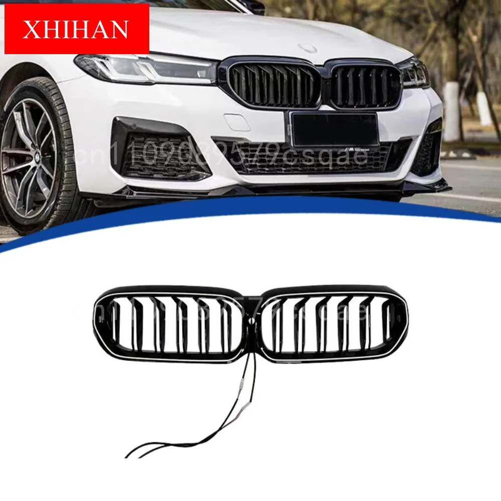 

Kidney Grille Led Light Racing Grille Luminous Grilles New Design 2021 2022 2023 For For BMW 5 Series G30 G38 G31 Facelift LCI