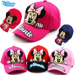 2022 Disney Hat Mickey Mouse Anime Baseball Cap For Kids Hip Hop Hat Cute Minnie Hat Baby Boy Adjustable Kids Summer Sunhat Gift