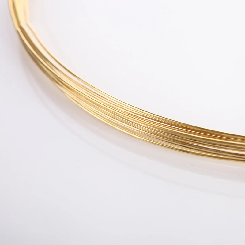 3meter 0.5mm 0.6mm 0.8mm Dia Soft Raw Brass Wire For Model Craft Jewelry Findings DIY customize