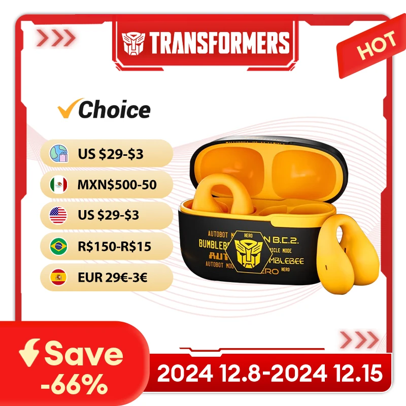 Seçim TRANSFORMERS TF-T05 1/2/3/5 ADET Toptan Kablosuz Kulak Kancası Oyun Oyun Kulaklık Moda Kulaklıklar Müzik Spor Kulakiçi