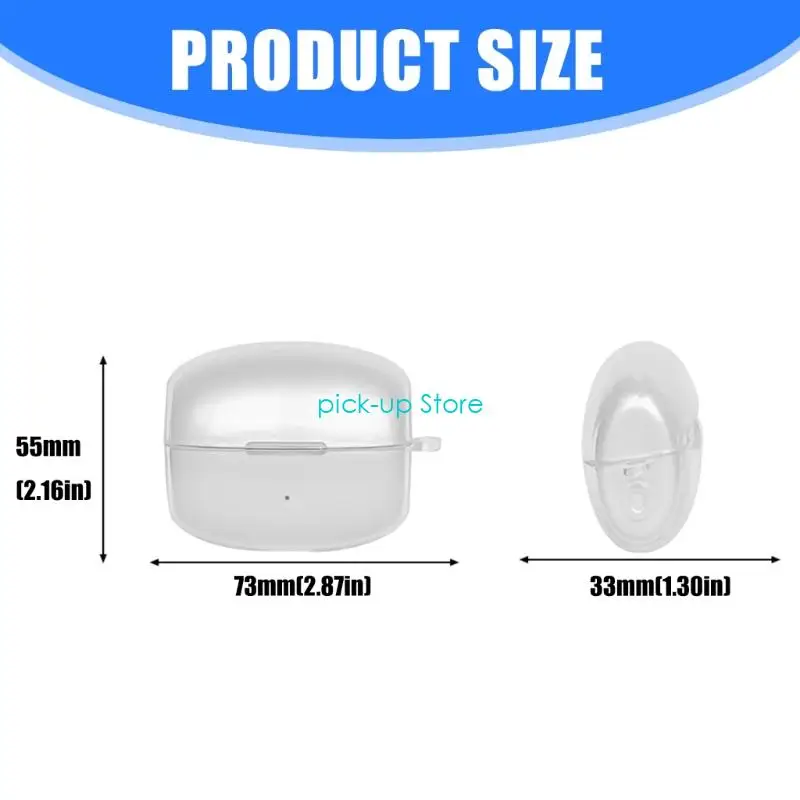 Q5WA Flexible Soft TPU Protector Case Housing For Clip Wireless Headphone Shockproof Cover Scratch Resistant Sleeve Daily Use