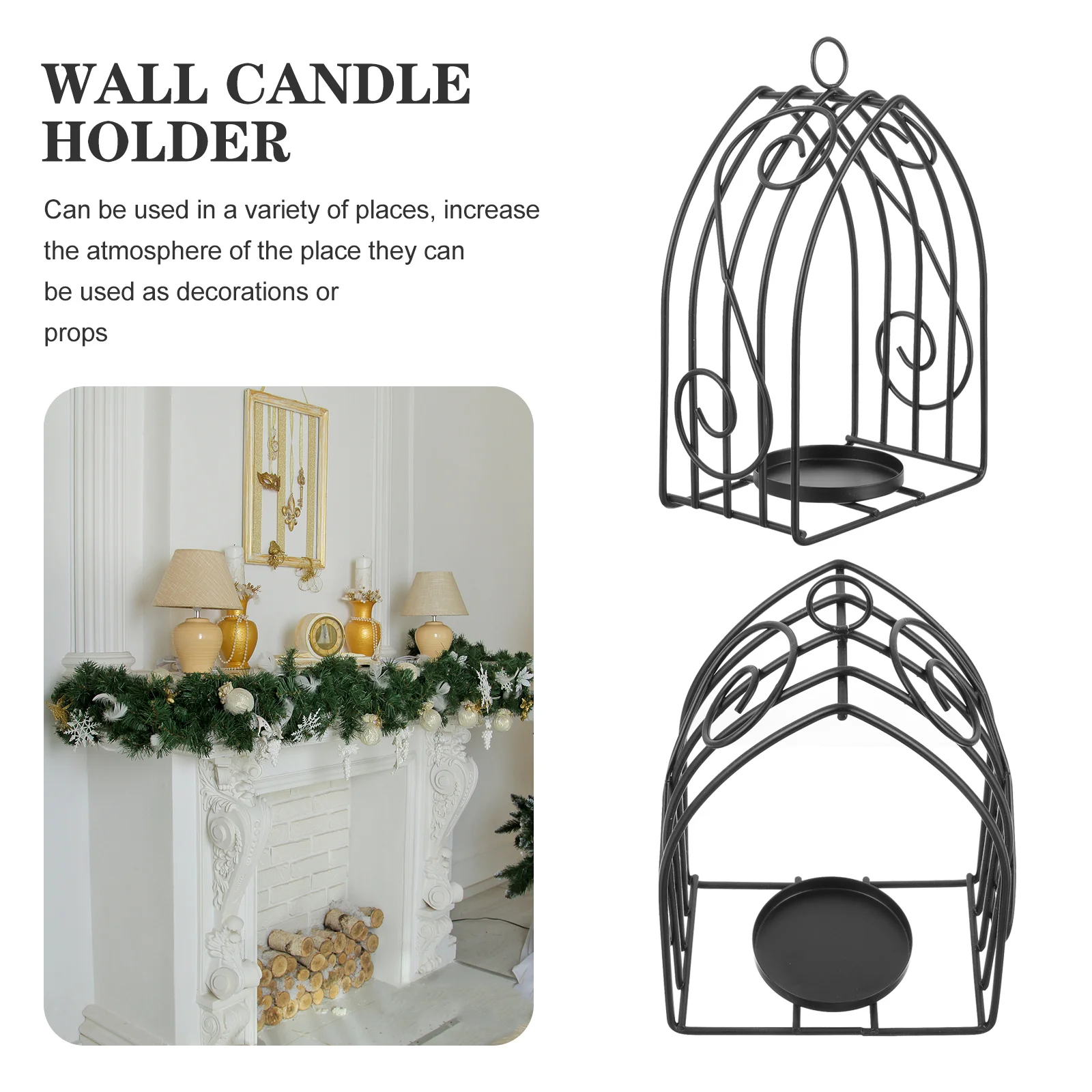 

Vintage Metal Holder Iron Tea Light Stand for Desktop Table Decor Home Restaurant Wedding Centerpiece Decoration