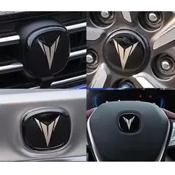 For 18-19 Changan Alsvin Car Logo Stickers Front Rear Steering Wheel Metal Sticker
