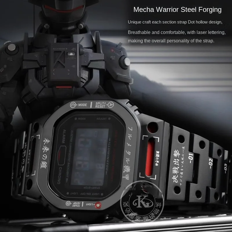 

Комплект модов из нержавеющей стали Mech Style для Casio G-SHOCK DW5600 GMW-B5000 GW-B5600 GWB5600 Механический корпус часов Металлический корпус Ремешок-браслет