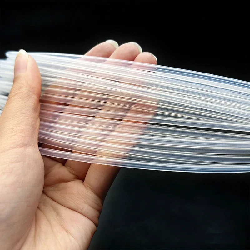 

ID 0.8mm~4.35mm food grade transparent capillary PTFE tube insulation flame retardant, high transparency, observable medium flow