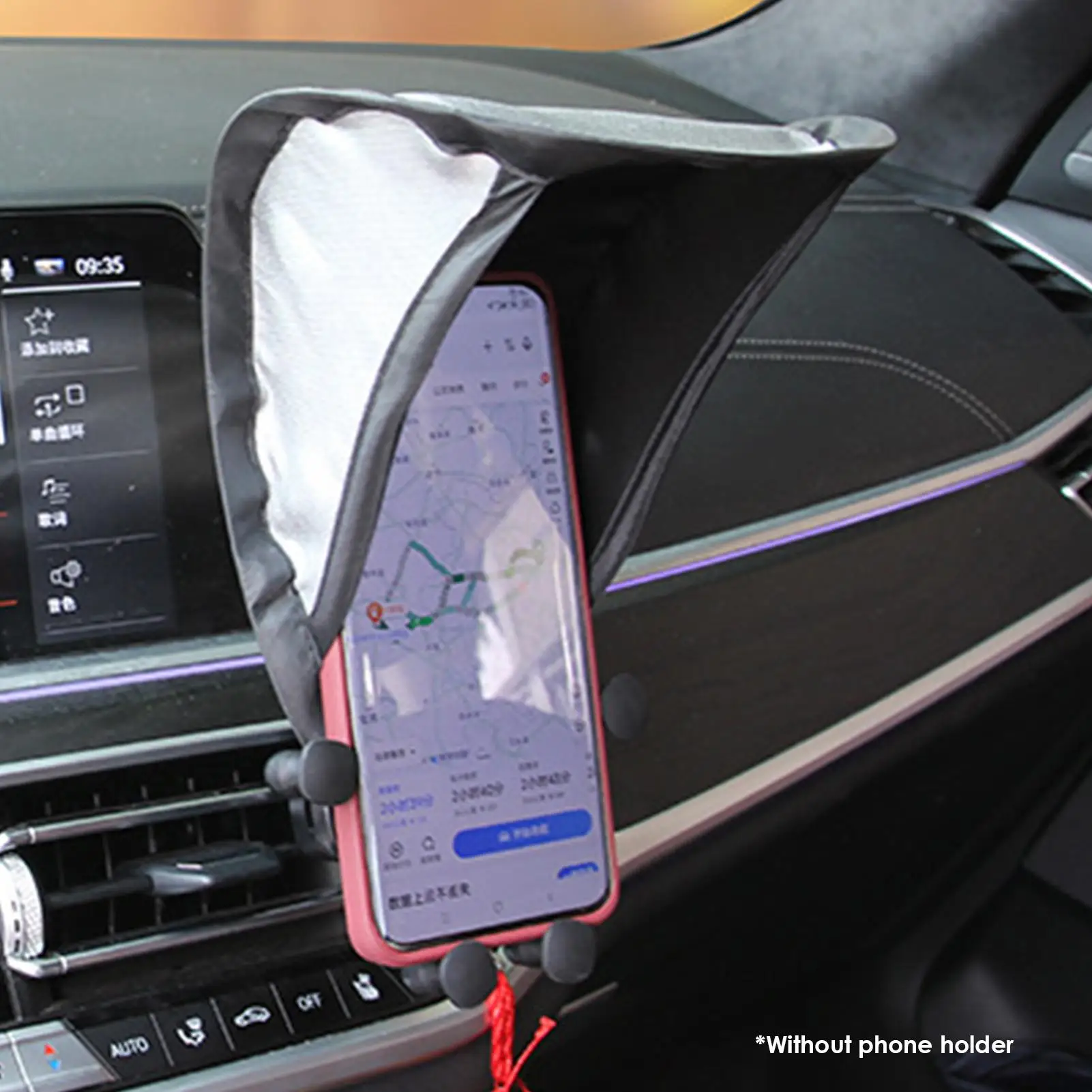 Sun Shades for Phone Universal Heat-Insulating Foldable Cell Phone Sun Shade Cover for Women Men Motorcycle SUV RV Sedan Truck