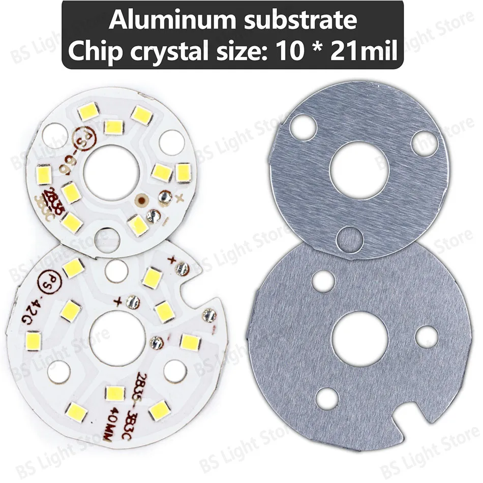 LED-Platine 2835 LED-Perle DC9–9,6 V, 32 mm, 40 mm, weißes neutrales warmes Licht, geeignet für DIY-Röhrenlichter, Heimlichtquelle, Zubehör – Detail 4