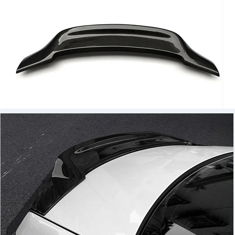 Renntech Style For Mercedes Benz E Class Sedan W212 E63 Carbon Fiber Spoiler Rear Trunk Wing 2014 2015 2016