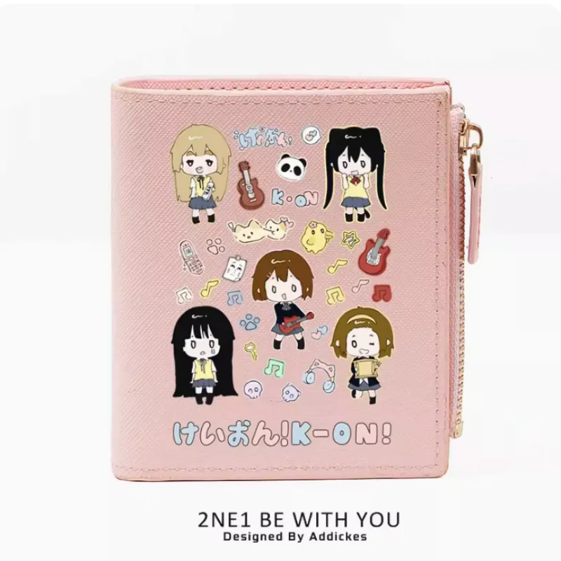Anime K-ON！ Hirasawa Yui Tainaka Ritsu Zipper Fashion Wallets PU Purse Card Holder Money Bag Gift B430 Cosplay