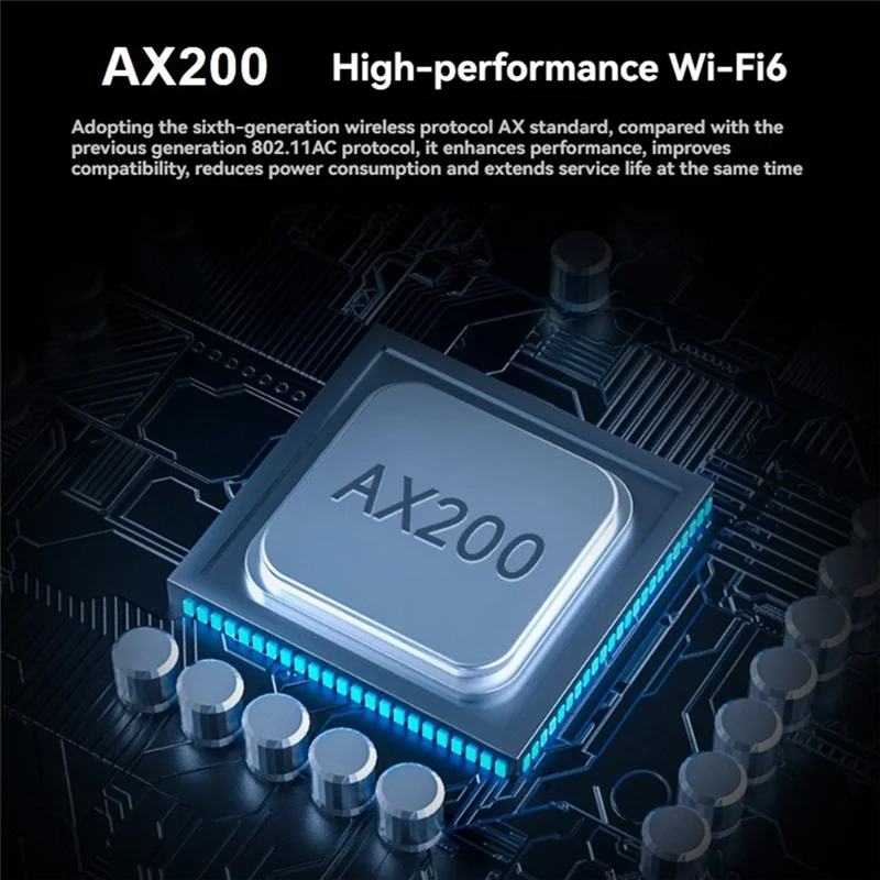 

Новый! !AX200 Mini PCI-E Беспроводная сетевая карта двухдиапазонная Wi-Fi 6-гигабитная сетевая карта Bluetooth 5.2 802.11AX Стандарт для портативных ПК